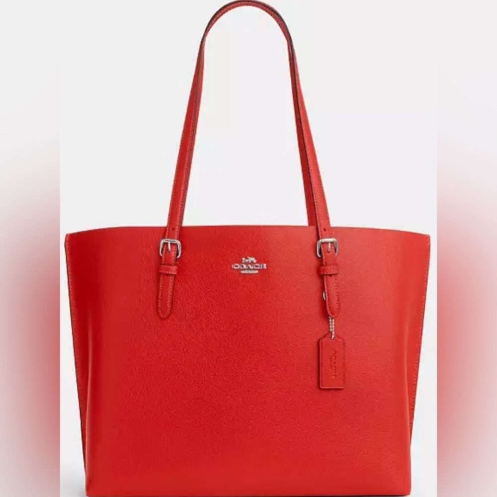 NWT.. Coach Mollie Tote Bag I’m/bold Red